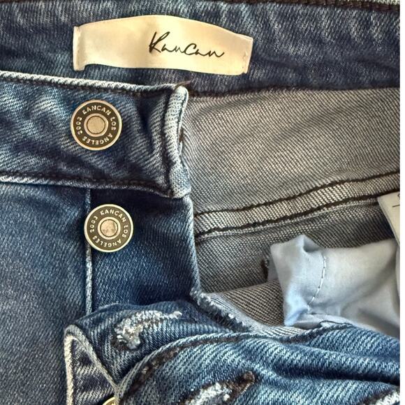 KanCan Fort Kent High Rise Button Fly Bootcut Jeans Women’s 28 Blue - Picture 7 of 9